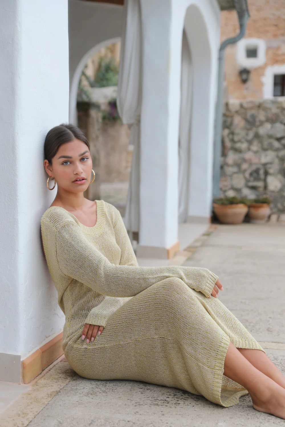 TG ADRIANA LOUIS LOW BACK KNIT DRESS Evolution Surf